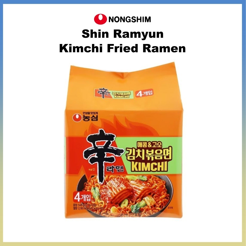 [NONGSHIM] Ramen chiên Shin Ramyun Kimchi, 4ea / Ramen chiên khuấy với Kimchi
