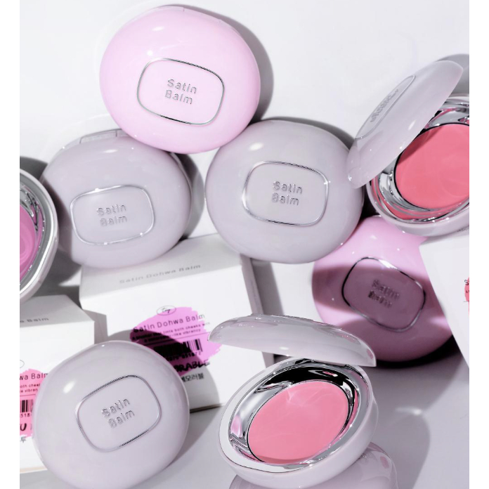 [Tooq] Satin Dohwa Balm | Phấn má hồng mờ màu nước | Phát sáng cánh hoa mềm | Lâu trôi | K-Beauty
