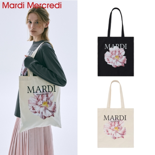[MARDI MERCREDI] TÚI CANVAS ROSES 01 _ 2 MÀU / 100% sản phẩm KR chính hãng / vận chuyển nhanh từ KR