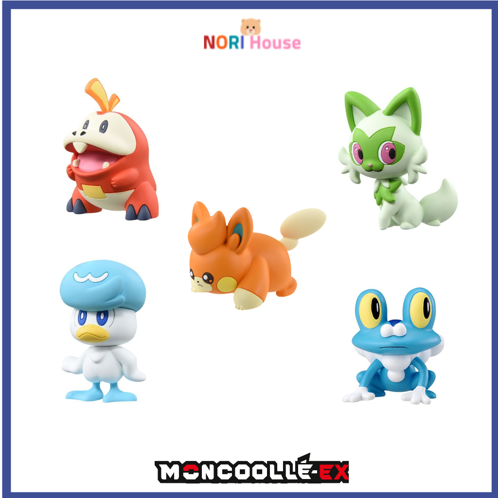 TAKARA TOMY Pokemon Moncolle EMC Bộ khởi đầu thế hệ mới Hình dễ thương Quaxly Fuecoco Sprigatito Fro
