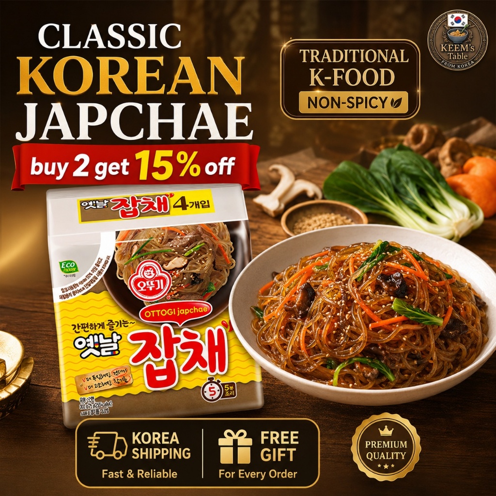 [Hot Hit] Miến Trộn Hàn Quốc Ottogi Yetnal Japchae K-Food Traditional Glass Noodle Bestseller TikTok