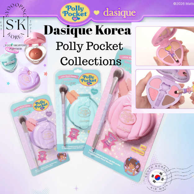 [Dasique Korea] Bộ sưu tập bỏ túi Dasique Polly Bảng phấn mắt nhỏ Hàn Quốc / Bảng phấn má hồng nhỏ /