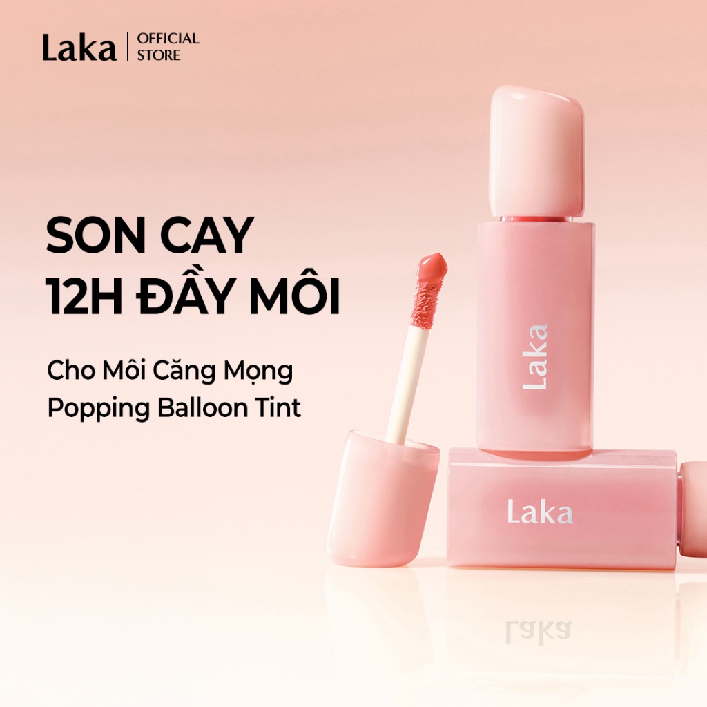 [Laka Official] Son tint cay bóng Hàn Quốc – Lì nhẹ, bóng đẹp, the môi độc đáo LAKA Popping Balloon 