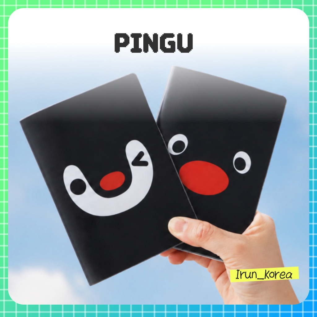 [PINGU] Hộp đựng hộ chiếu Pingu (2D) – 2 loại mặt Pingu, mặt Pinga