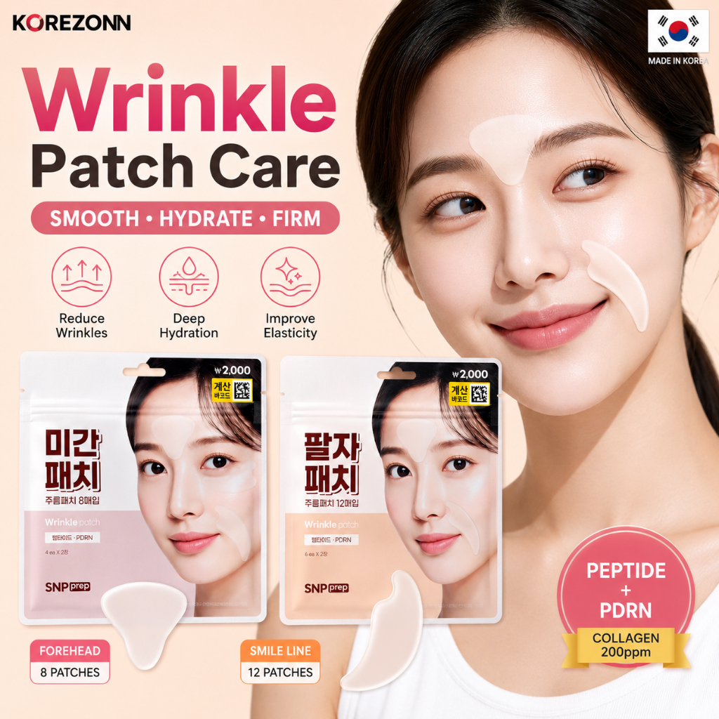 Miếng Dán Nhăn Hàn Quốc Chăm Sóc Da trán Smile Line Care Peptide PDRN Mỏng Fit Chống Nhăn Miếng Dán 