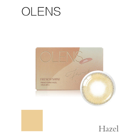 Ống kính tiếp xúc OLEENS FRENCH SHINE HAZEL 1MONTH 2P