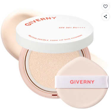 [GIVERNY] Milchak Double Tone Up Sun Cushion Clear Ivory SPF50 + PA + + + + 25g