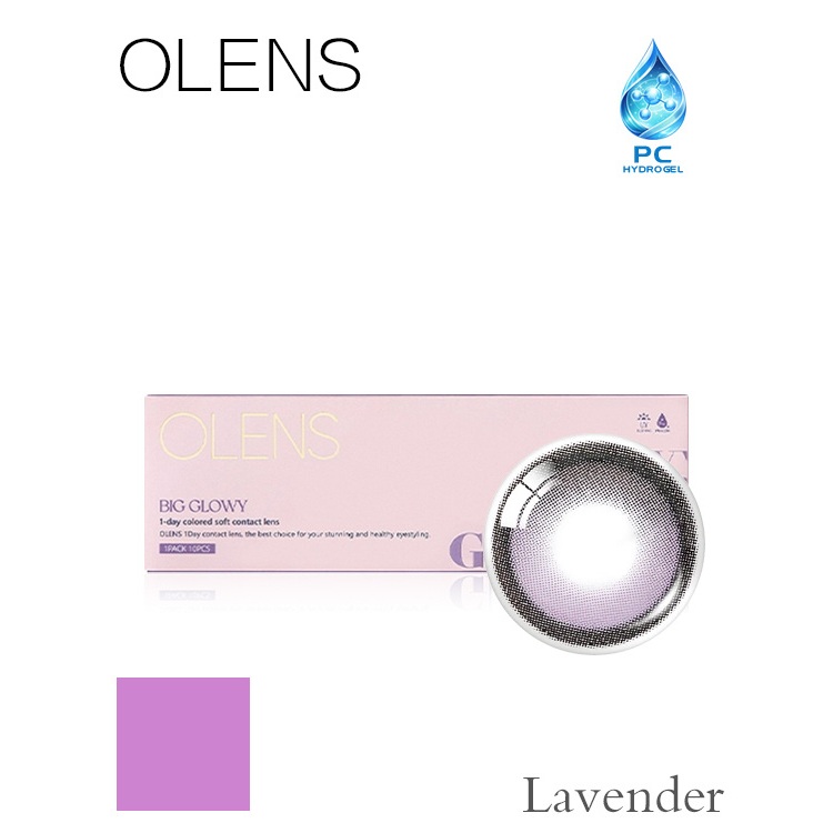 Ống kính tiếp xúc OLENS BIG GLOWY Lavender 1Day 10P