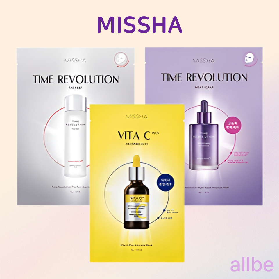 Mặt Nạ ampoule & Tinh Chất missha (6 Lựa Chọn) [MISSHA] Ampoule & Essence Mask (6 options)