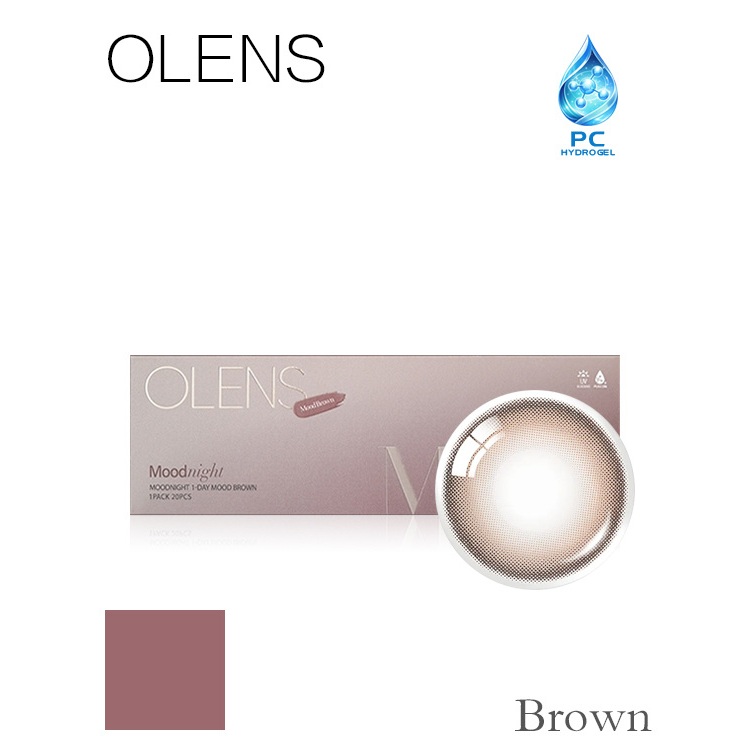 Ống kính tiếp xúc OLENS MOODNIGHT Brown 1Day 20P