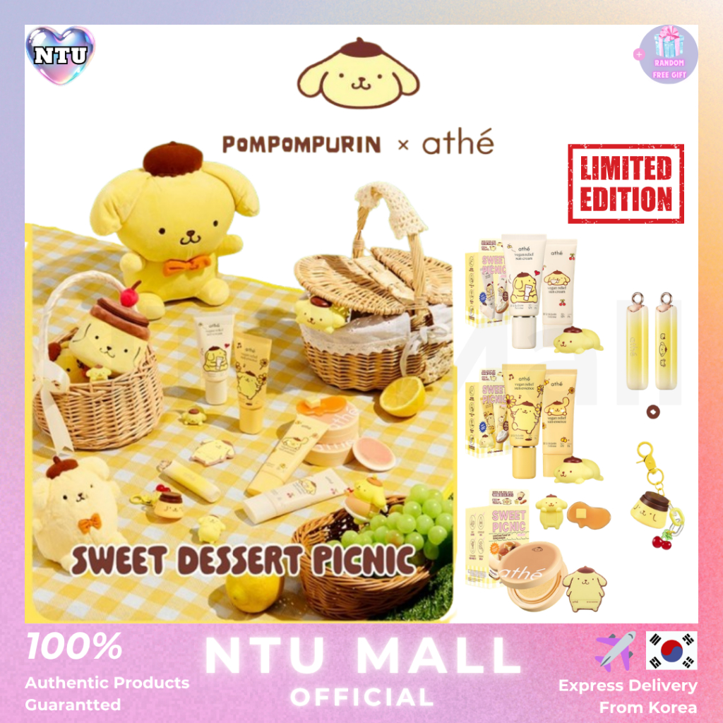 [athe x Pompompurin] Phiên bản Collabo Pompompurin MỚI (Kem chống nắng / Đệm chống nắng tông màu / T