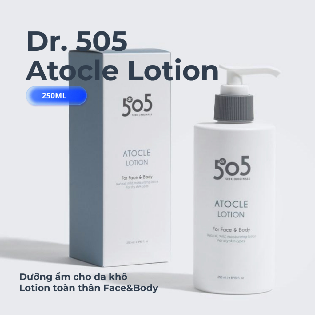 Sữa Dưỡng Thể Lotion toàn thân Cho Da khô không bết dính, bí da DR.505 250ml