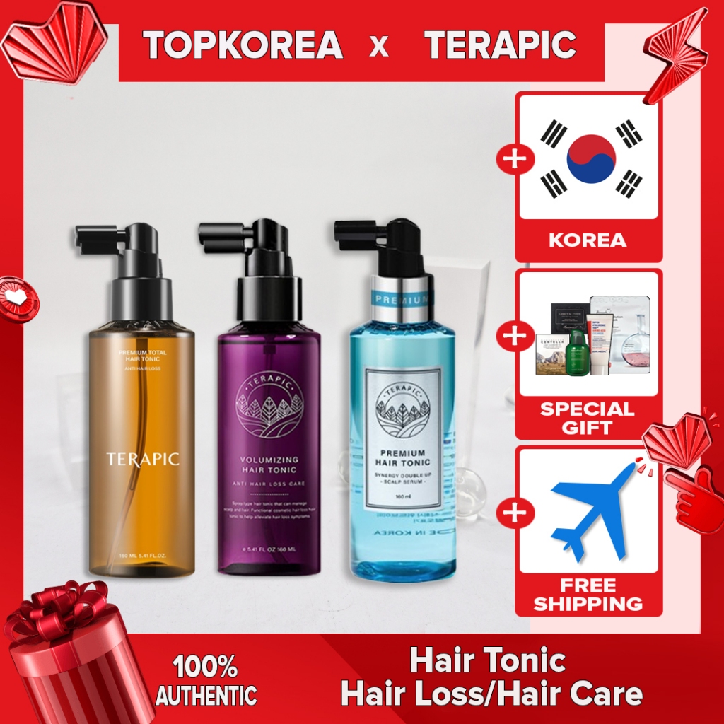 ★Terapic★ Premium Total Hair Tonic // Volum Tonic // Synergy Double up 160ml // Hair Loss/Hair Care 