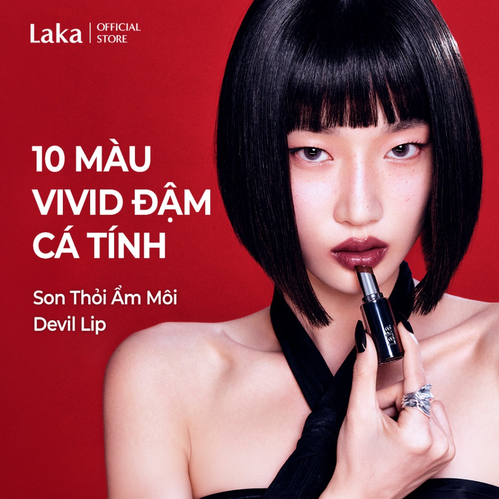 [Laka Official] Son Thỏi Bóng Đậm Vivid  - Laka Devil Lip 3.7g