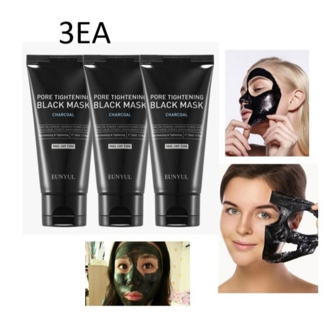 [EUNYUL] Pore Tightening Black Mask Pack 50ml (3EA)  Mặt nạ đen se khít lỗ chân lông