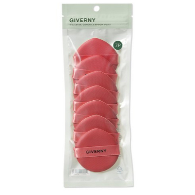 [GIVERNY] Đệm lắp Puff 7P Red Rubycell Trang điểm Puff Cushion Sponge