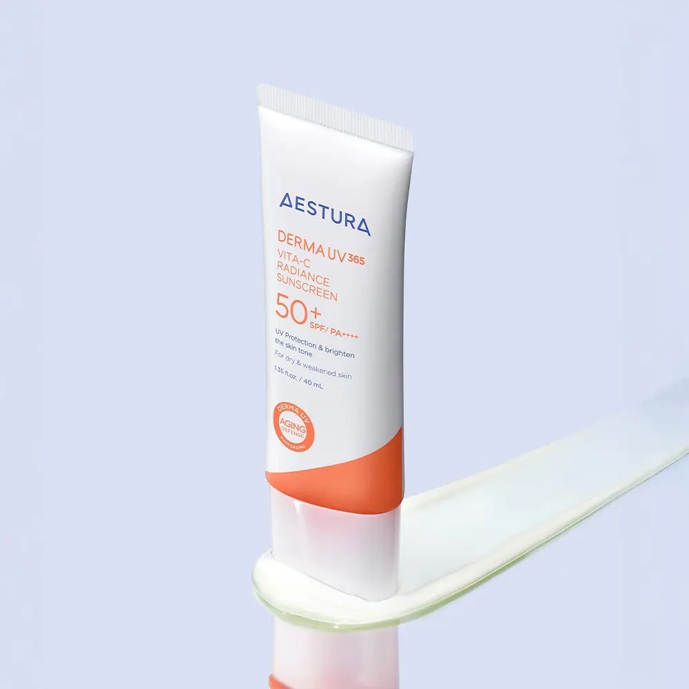 Kem chống nắng AESTURA Derma UV 365 Vita-C Radiance SPF50 + PA + + + + 20ml | Kem chống nắng K-Beaut