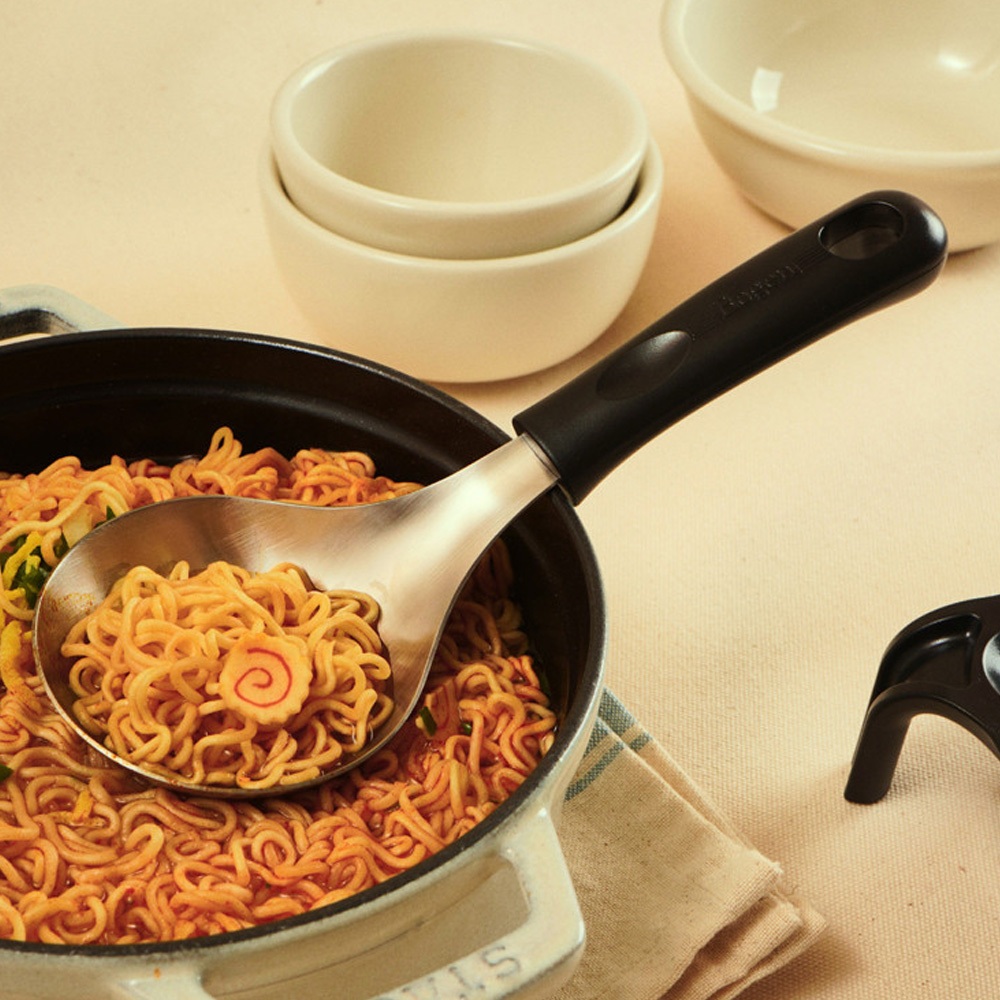 [Bogen] Thìa Đa Năng Inox Hàn Quốc 1 Thìa Ramen Mukbang Lớn Sản Xuất Tại Hàn Quốc