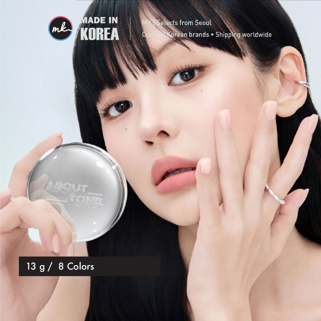 [ABOUT_TONE.] Cushion Fit Lớp Da SPF50+ PA++++ 13g Thuần Chay 8 Tông Màu Bản Đầy Đủ/Refill