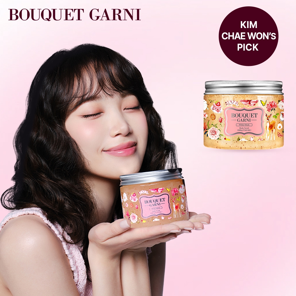 [KIM CHAEWON's Pick!] Bouquet Garni Tẩy Tế Bào Chết Body Glow Hương Nước Hoa, 500ml