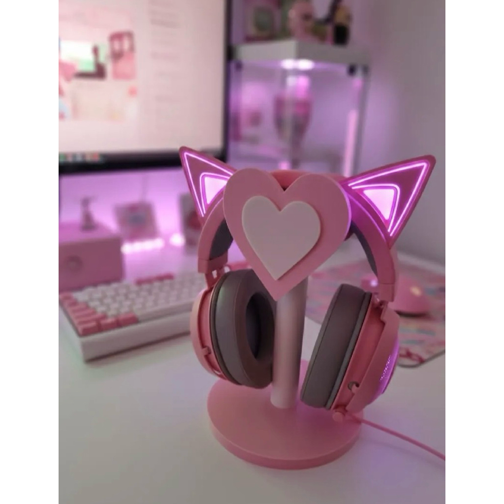 0106 Kệ Tai Nghe Trái Tim Pastel - Sweetheart Headphone Stand