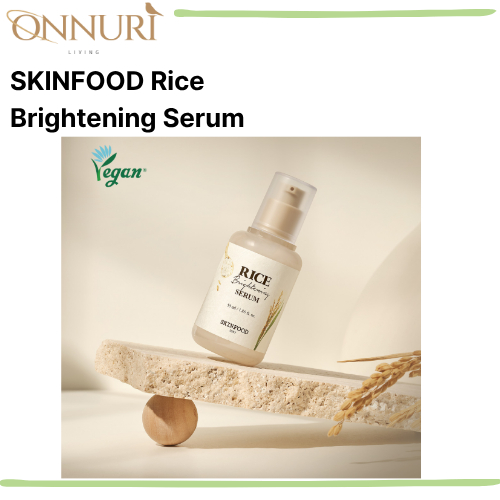 SKINFOOD Rice Brightening Serum 55ml Glow Brightening Hydrating Serum Chăm sóc da Hàn Quốc