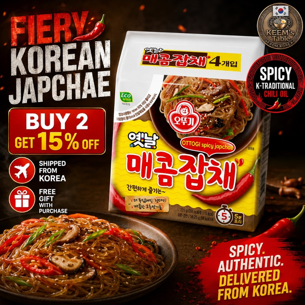 [Hot Hit] Miến Trộn Cay Hàn Quốc Ottogi Yetnal Spicy Japchae K-Food Traditional Glass Noodle Bestsel