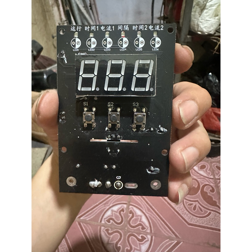 Mạch time hàn cell pin xung kép