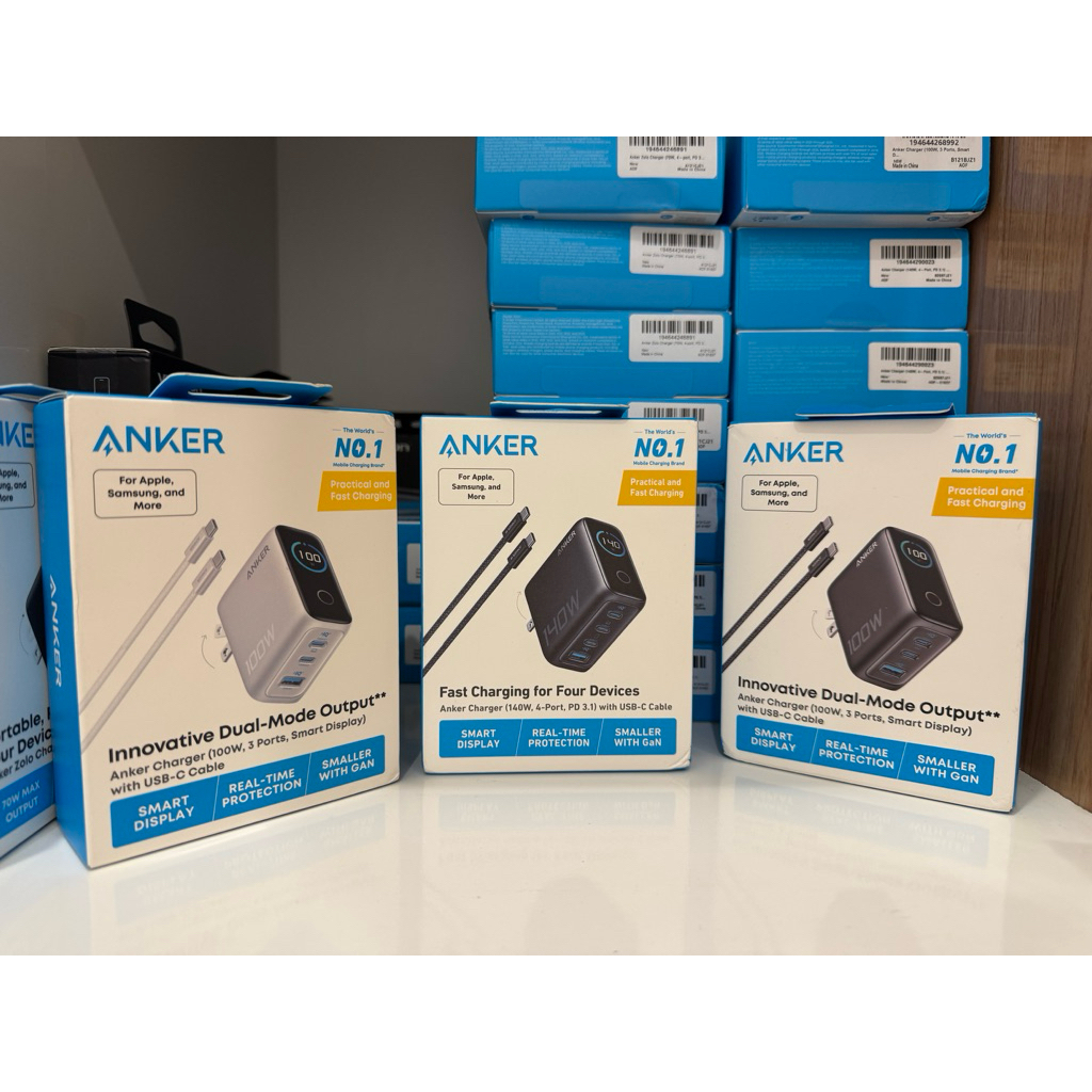 Bộ sạc nhanh 4 cổng USB Type-C 140W Anker Zolo B2697 kèm Cáp Type C - Type C