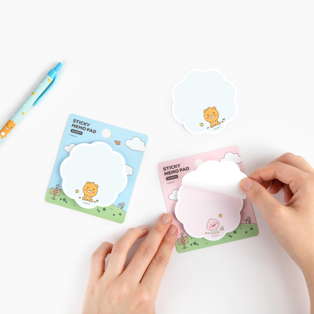 [Kakao Friends] Ghi chú ghi nhớ hình hoa Kakao Little Friends / Ryan, Apeach