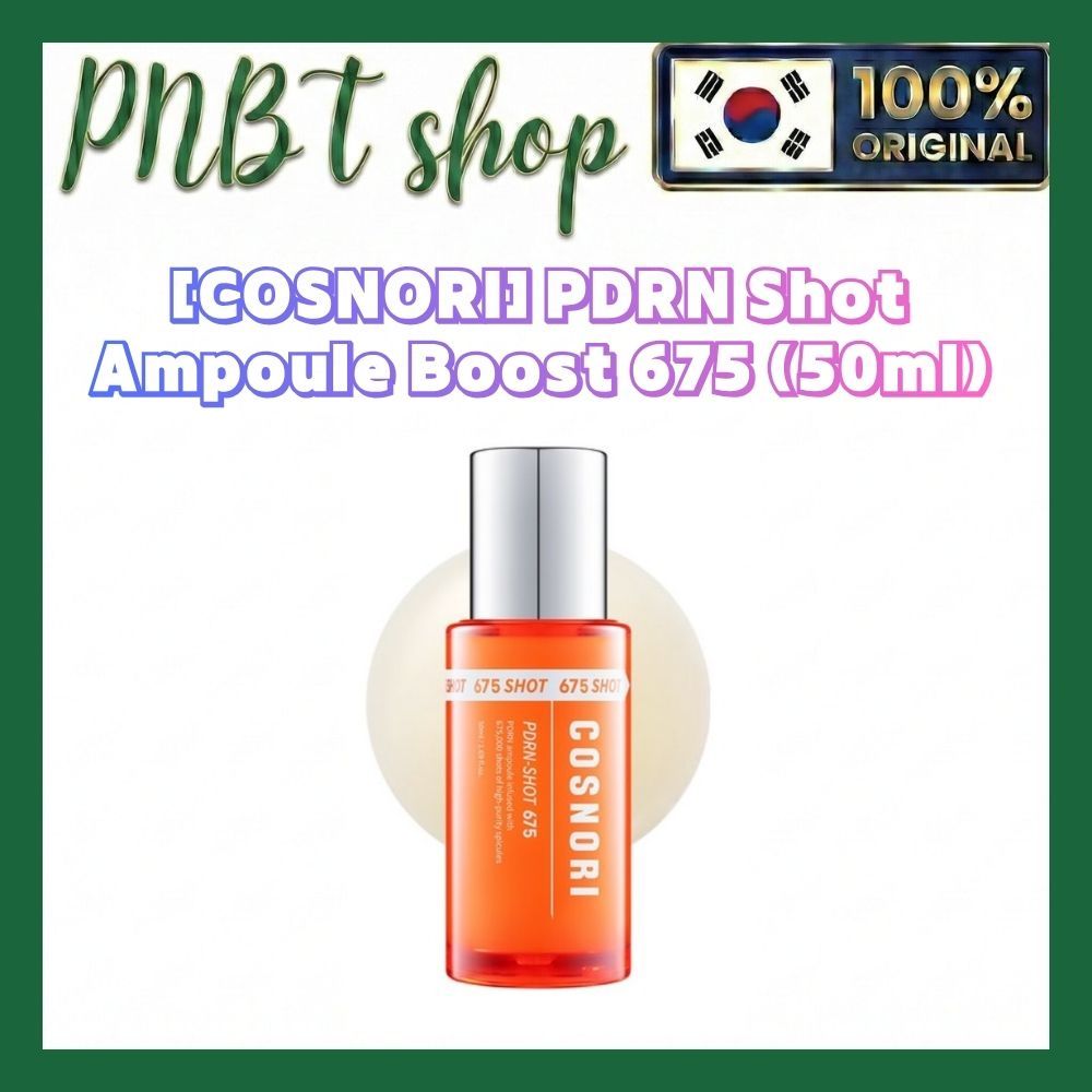 [COSNORI] PDRN Shot Ampoule 675 (50ml) / Micro-Spicule & Salmon DNA Pore Boosting Night Serum