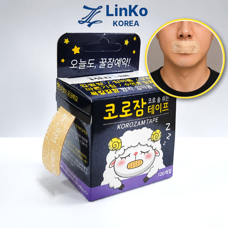 Corozam Sleep Strip Gentle Mouth Tape Soft Fit Daily Night Routine 60 cái / 120 cái