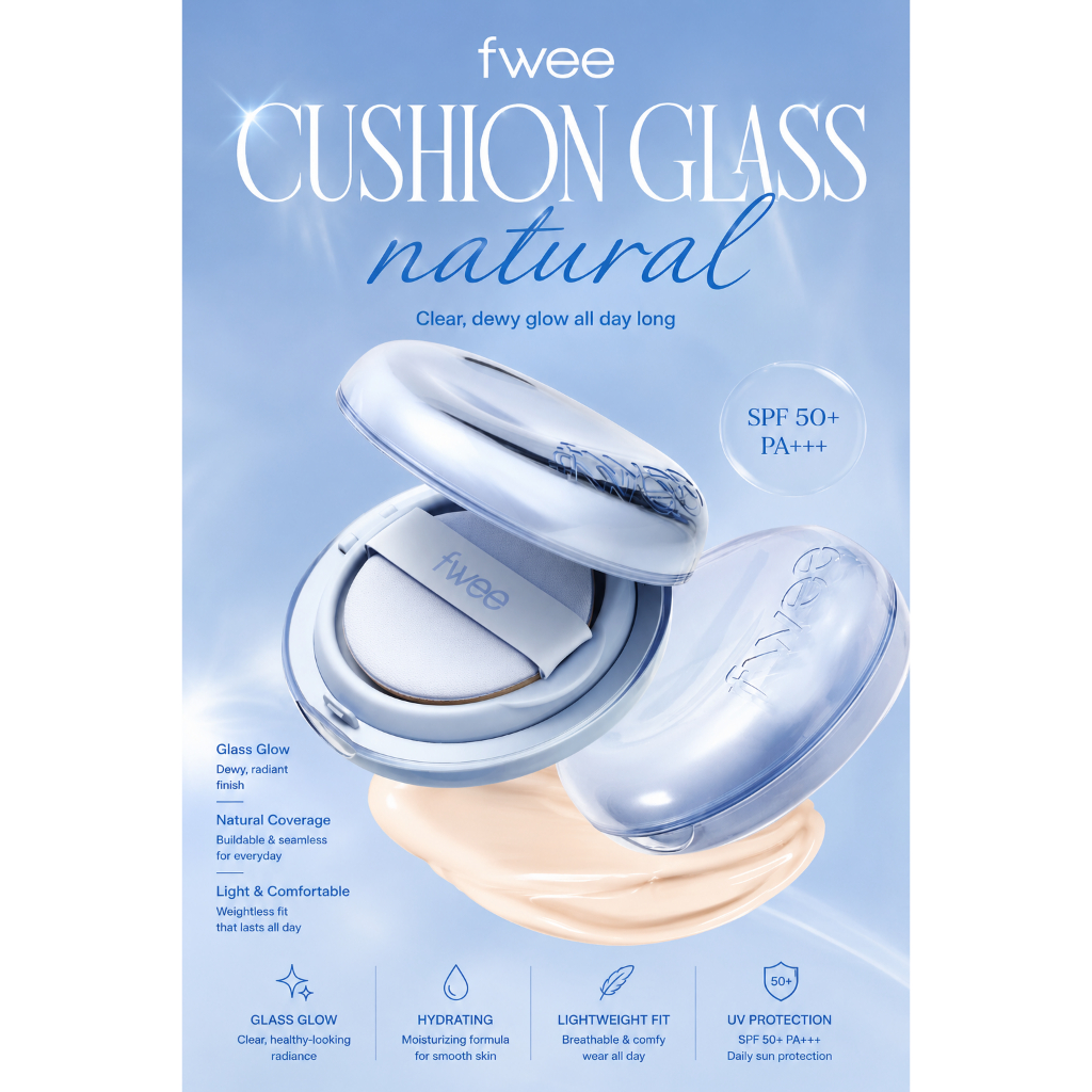 Fwee Cushion Glass Natural 13g + Refill