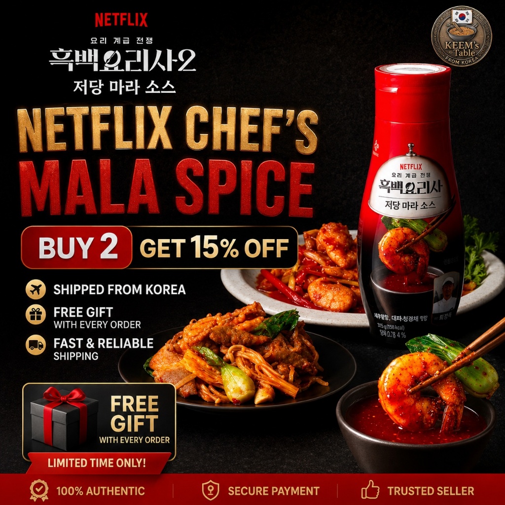 [Hot Hit] Xốt Mala Ít Đường Beksul 260g Vị Netflix Chef Master Spicy Hot Pot K-Food Bestseller TikTo