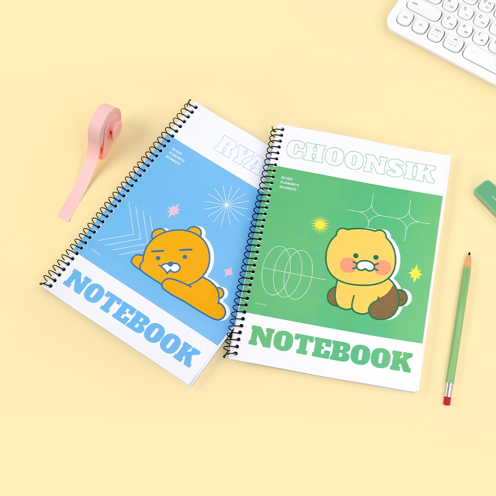 [Kakao Friends] Kakao Vivid Spring Note Notepad Notebook / Choonsik, Ryan