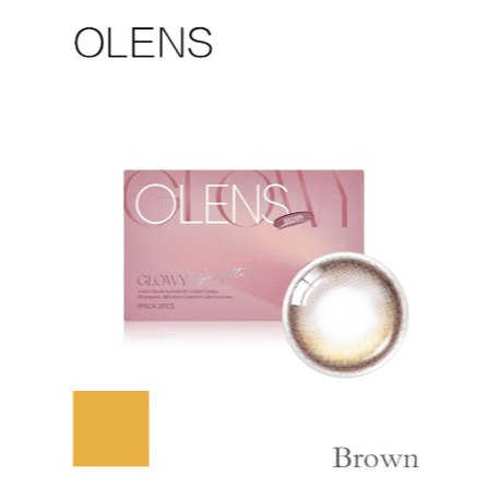 Ống kính tiếp xúc OLENS GLOWY Brown 2P 1 tháng