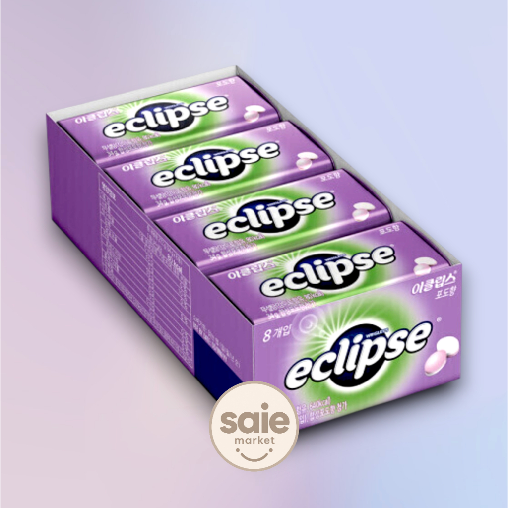 Eclipse Grape Flavor 8 Tins Kẹo bạc hà không đường