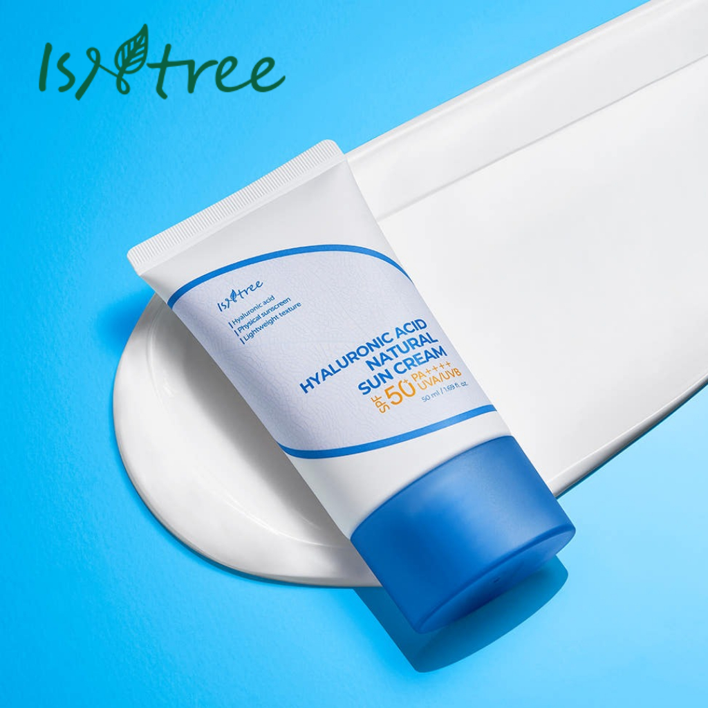 ISNTREE [istree] Kem chống nắng tự nhiên Hyaluronic Acid, 50ml / Kem chống nắng Hàn Quốc / Chống tia