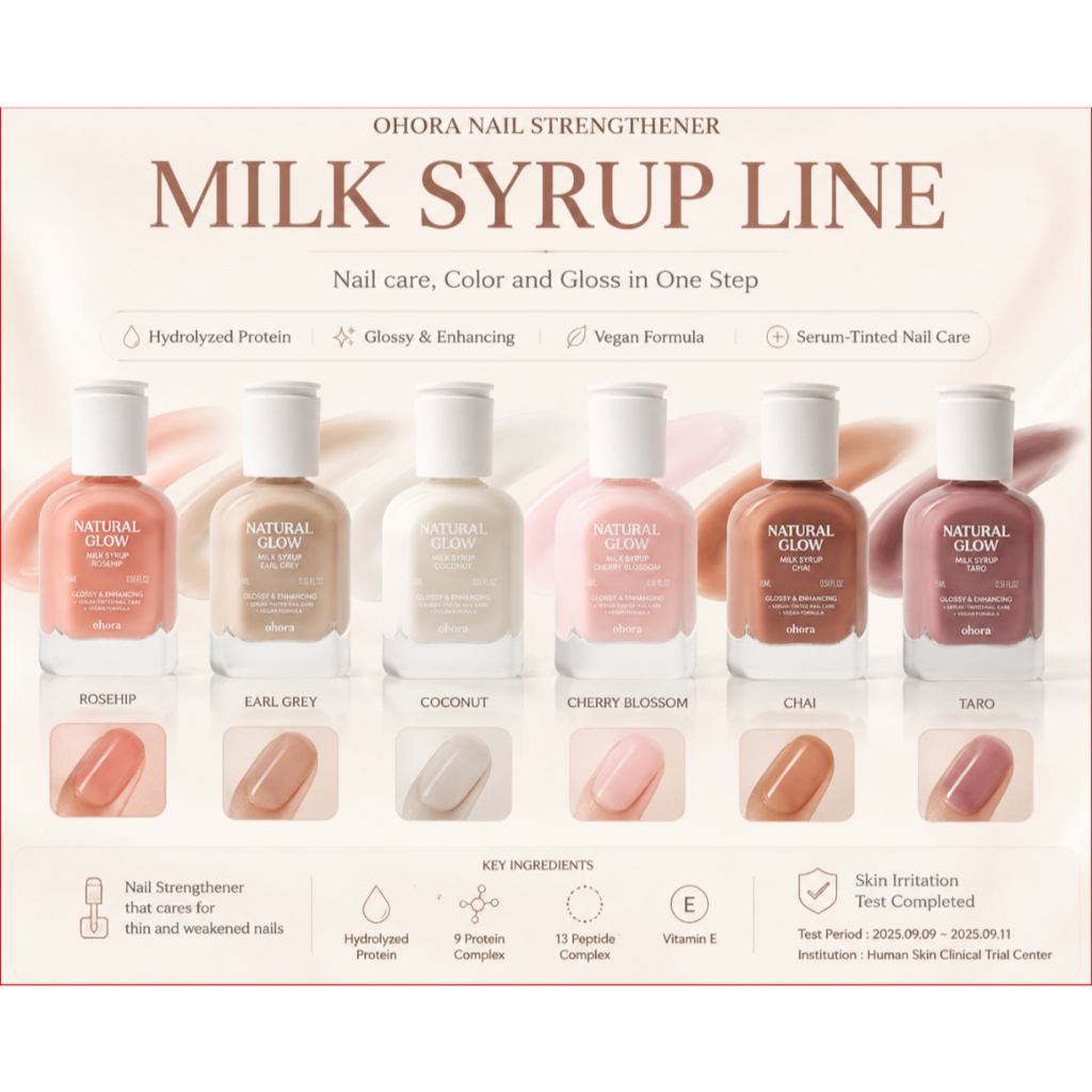 Sữa tăng cường móng tay xi-rô sữa ohora 15ml