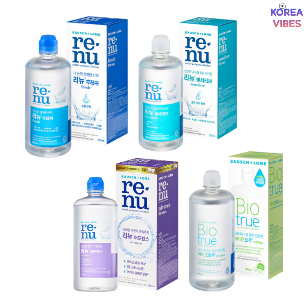 BAUSCH & LOMB Renu Lens Solutions 120 / 355 / 500ml (Tươi, Nhạy Cảm, Advance, Bio-True)