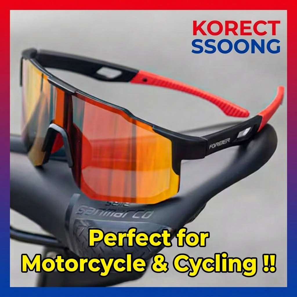 [SSOONG] Kính râm phân cực Elmountain MK37 Đi xe đạp Xe máy Kính thể thao chống gió Unisex