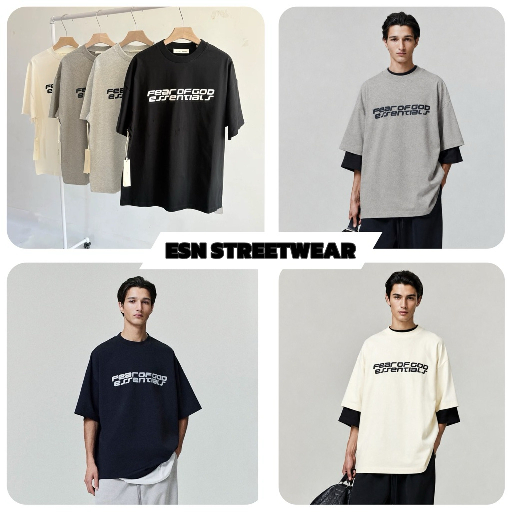 [CHÍNH HÃNG] Tee Essentials Fear Of God Ponte 90'S Vintage Authentic, Áo thun Essentials chính hãng