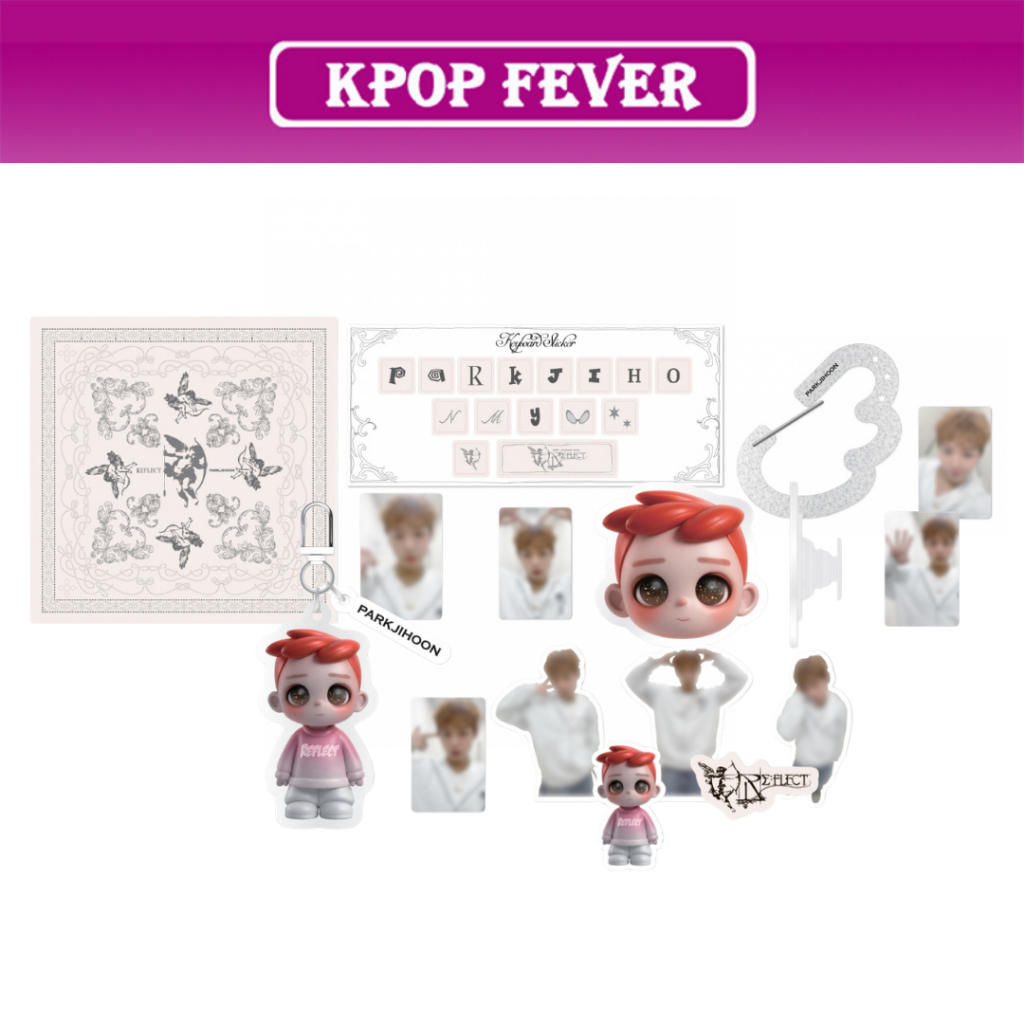 PARK JIHOON [RE:FLECT] Fancon MD / Keyboard Sticker Pack, Bandana, Carabiner Keyring, Smart Tok, Acr