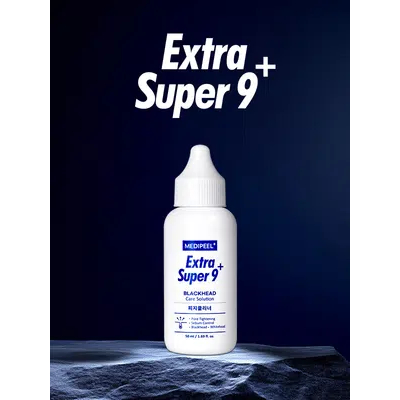 MEDIPEEL + Extra Super 9 + Dung dịch chăm sóc mụn đầu đen 50ml
