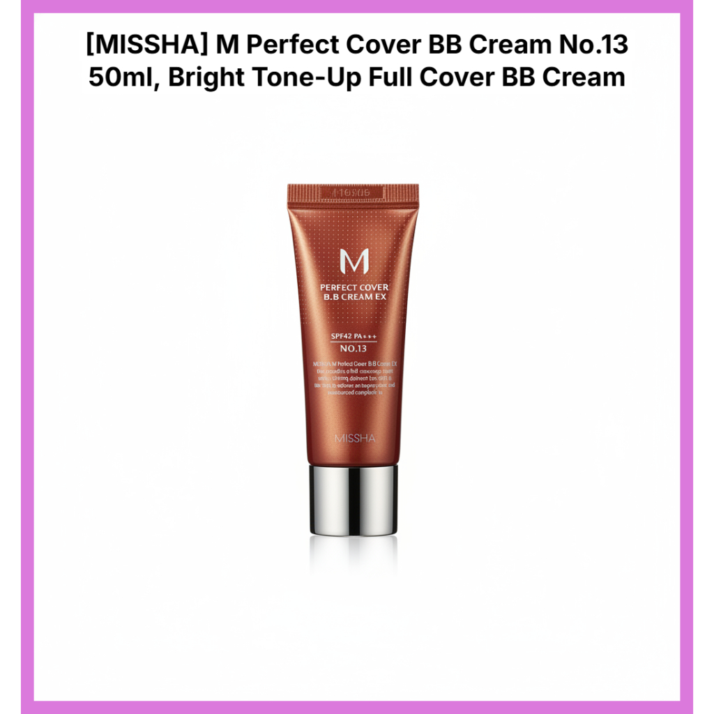 [MISSHA] M Perfect Cover BB Cream No.13 50ml, Bright Tone-Up Full Cover BB Cream