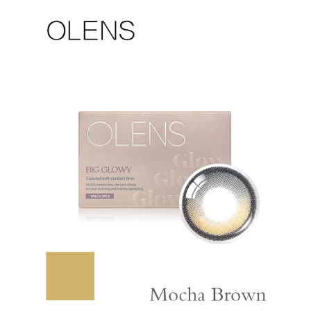 Ống kính tiếp xúc OLENS GLOWY TỰ NHIÊN MOCA Brown 2P 1 tháng