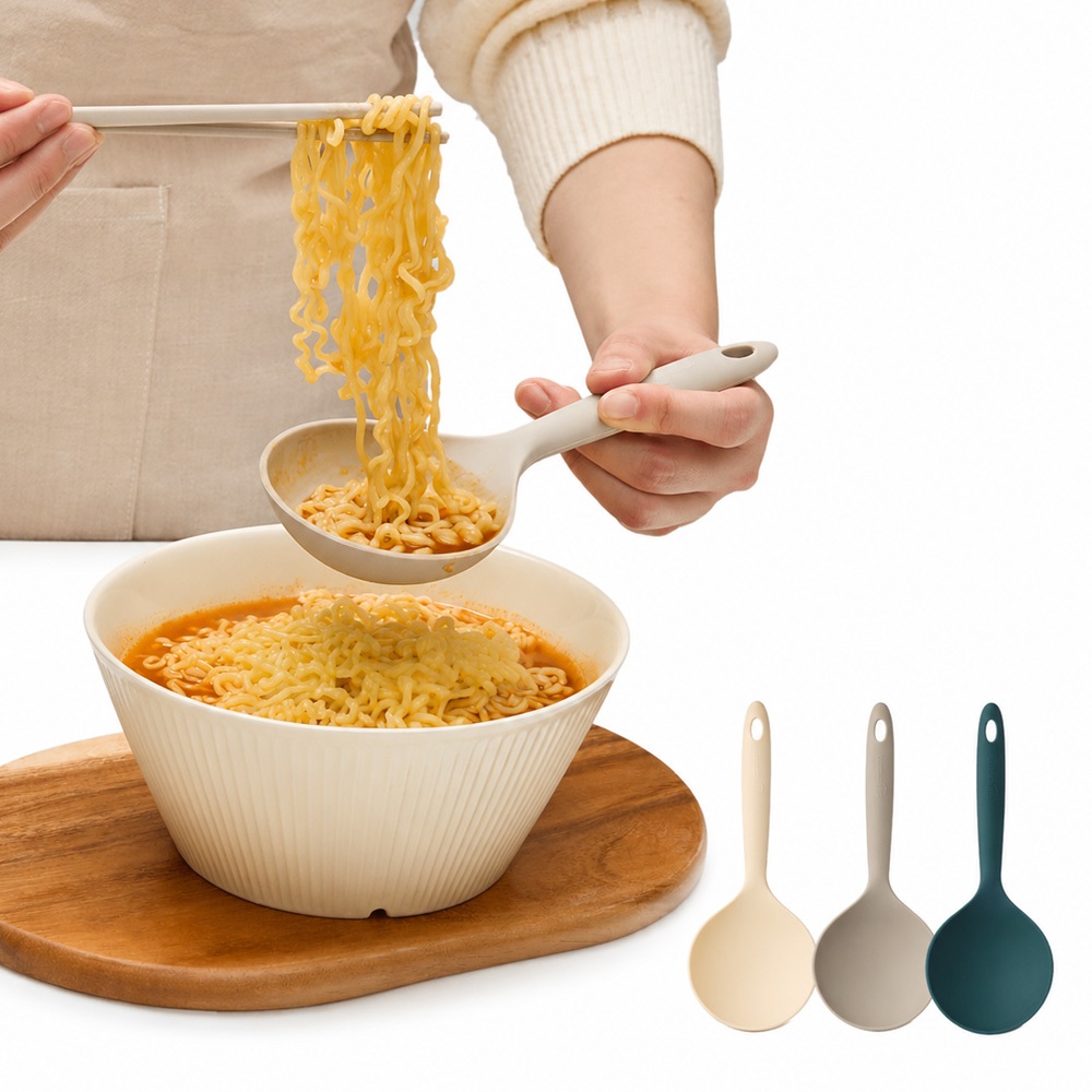 [Sillymann] Thìa Phục Vụ Silicon Harmony 1 Muỗng Mukbang Hàn Quốc Dụng Cụ Nấu Ăn Sản Xuất Tại Hàn Qu