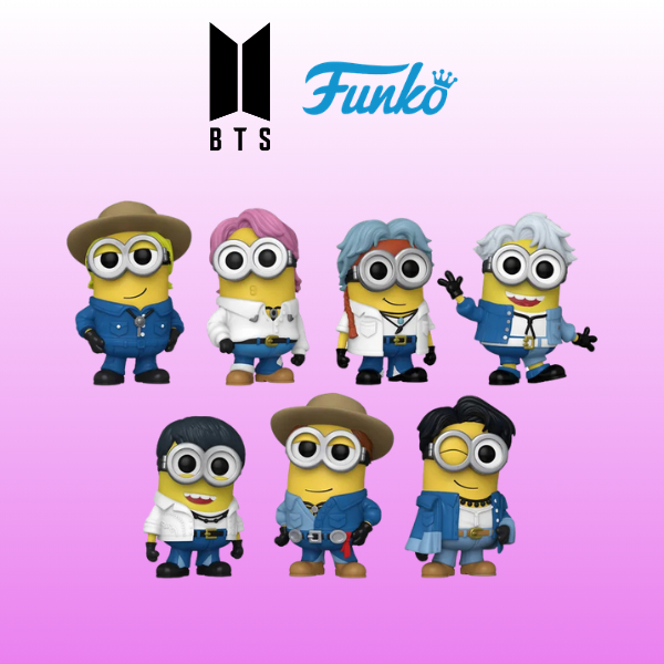 Funko POP Bộ sưu tập Minions × BTS Hình | Nhân vật BTS Vinyl Hình | RM / Jin / SUGA / j-hope / Jimin