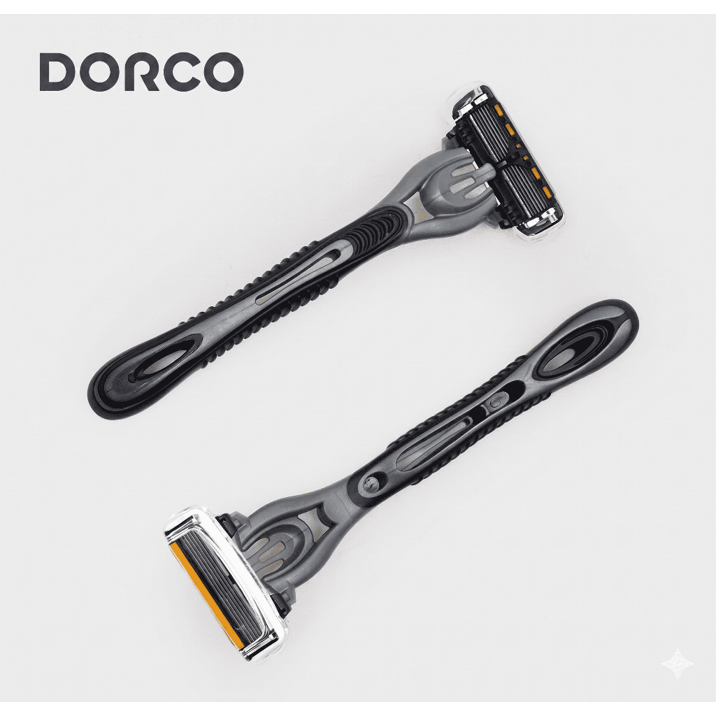 [DORCO] Dao cạo râu nam 6 cánh cao cấp Pace 6 (2P) | Máy cạo râu thủ công an toàn | Chải lông sạch m
