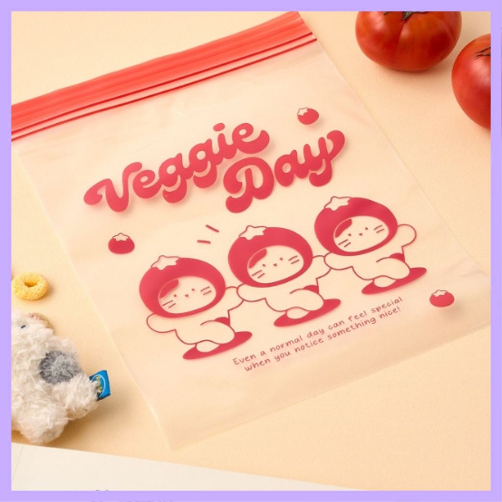 Cửa Hàng Bơ Veggie Gang Nhân Vật Zip Túi Sữa Mèo Cà Chua M 30 Cái / Meong Somi Broccoli S 50 Chiếc